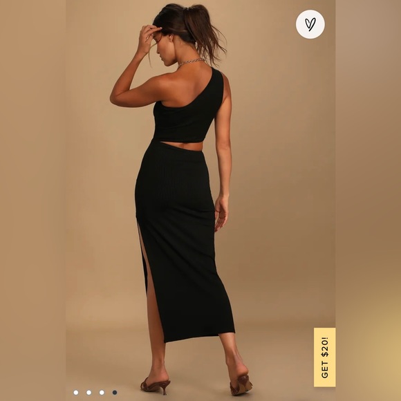 NWT Lulu’s Black Bodycon cutout dress. - Picture 2 of 4